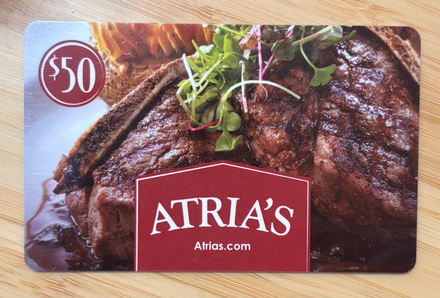 Atria's Restaurant Gift Cards Discounted 40%!