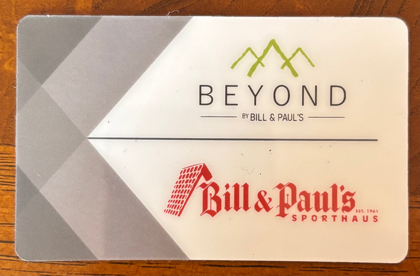Beyond by Bill and Paul's Clothing Store Gift cards! Discounted 40%!