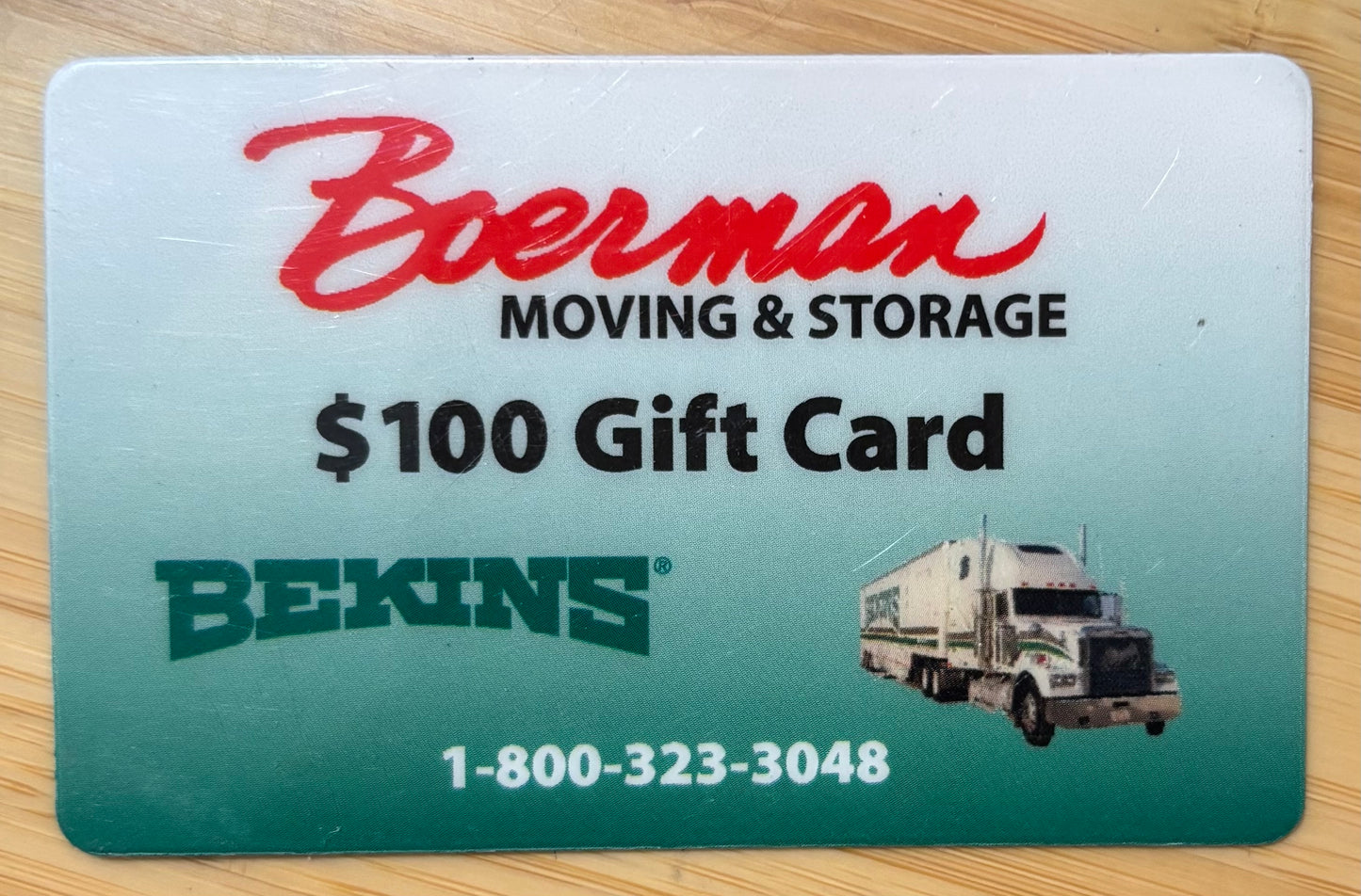 Boerman Moving & Storage Gift Cards Discounted 40%!