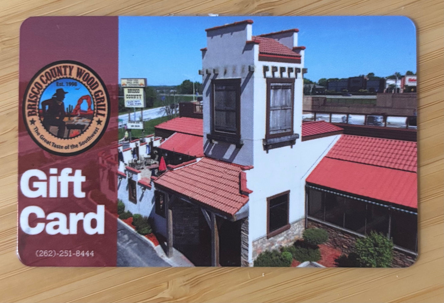 Brisco County Wood Grill Gift Card Discounted 50%!