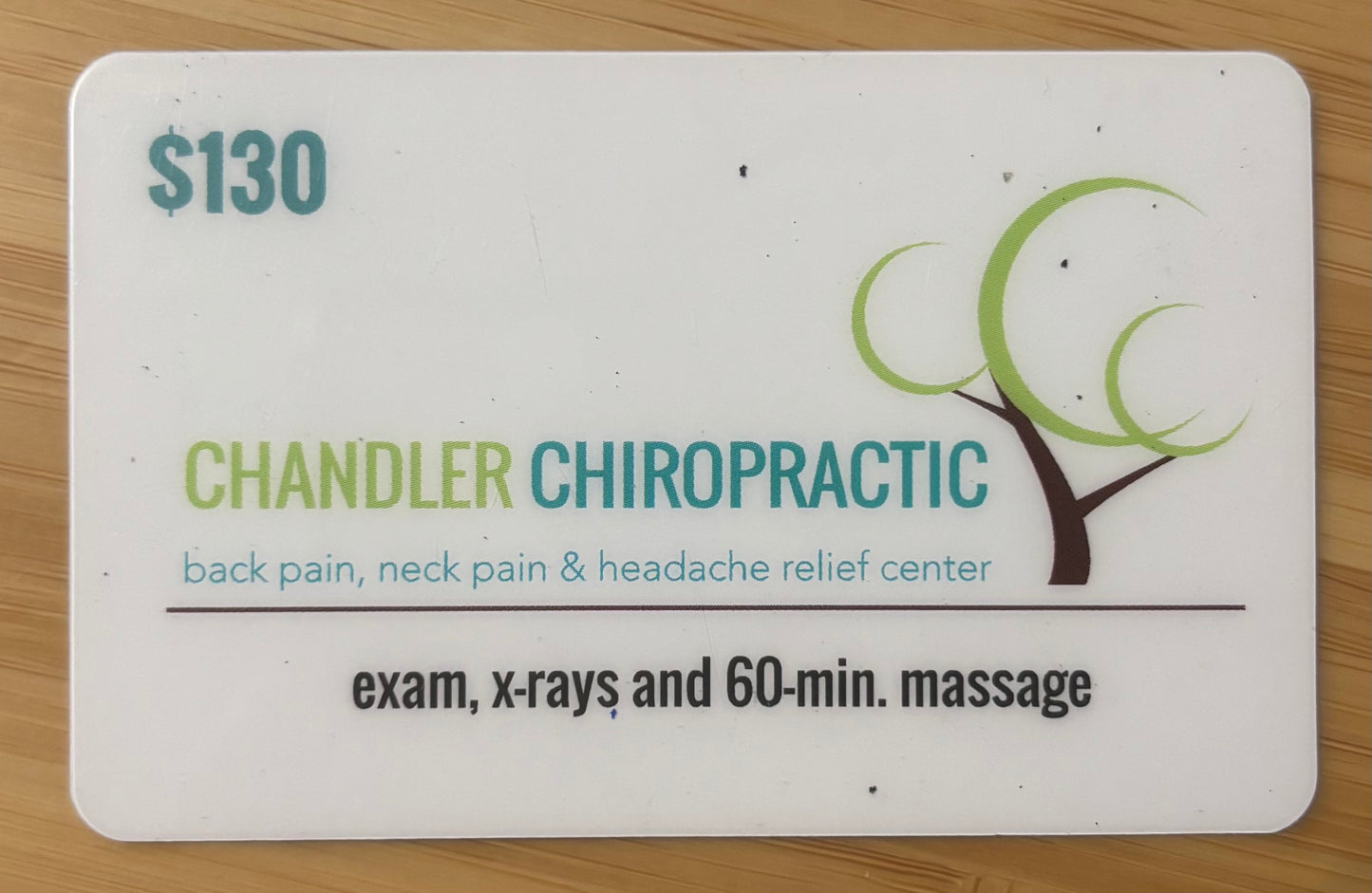 Chandler Chiropractic Gift Card $130 value! (50% Discount)