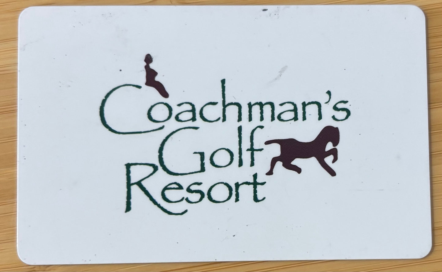 Coachman's Golf Resort Gift Cards Discounted 40%!