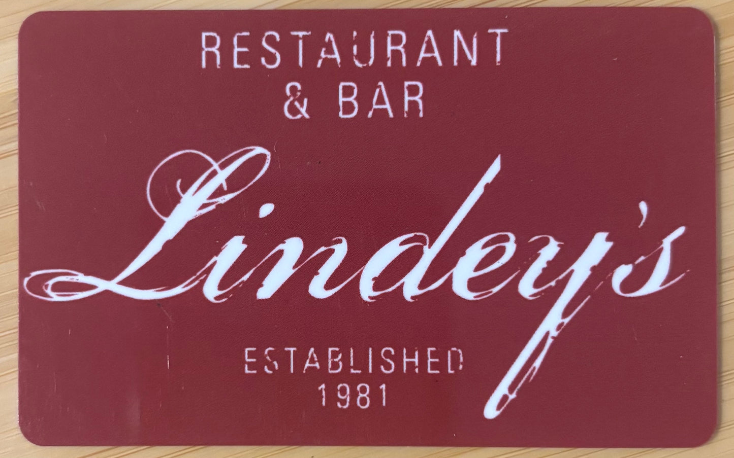 Lindey's Restaurant and Bar Gift Cards Discounted 40%!