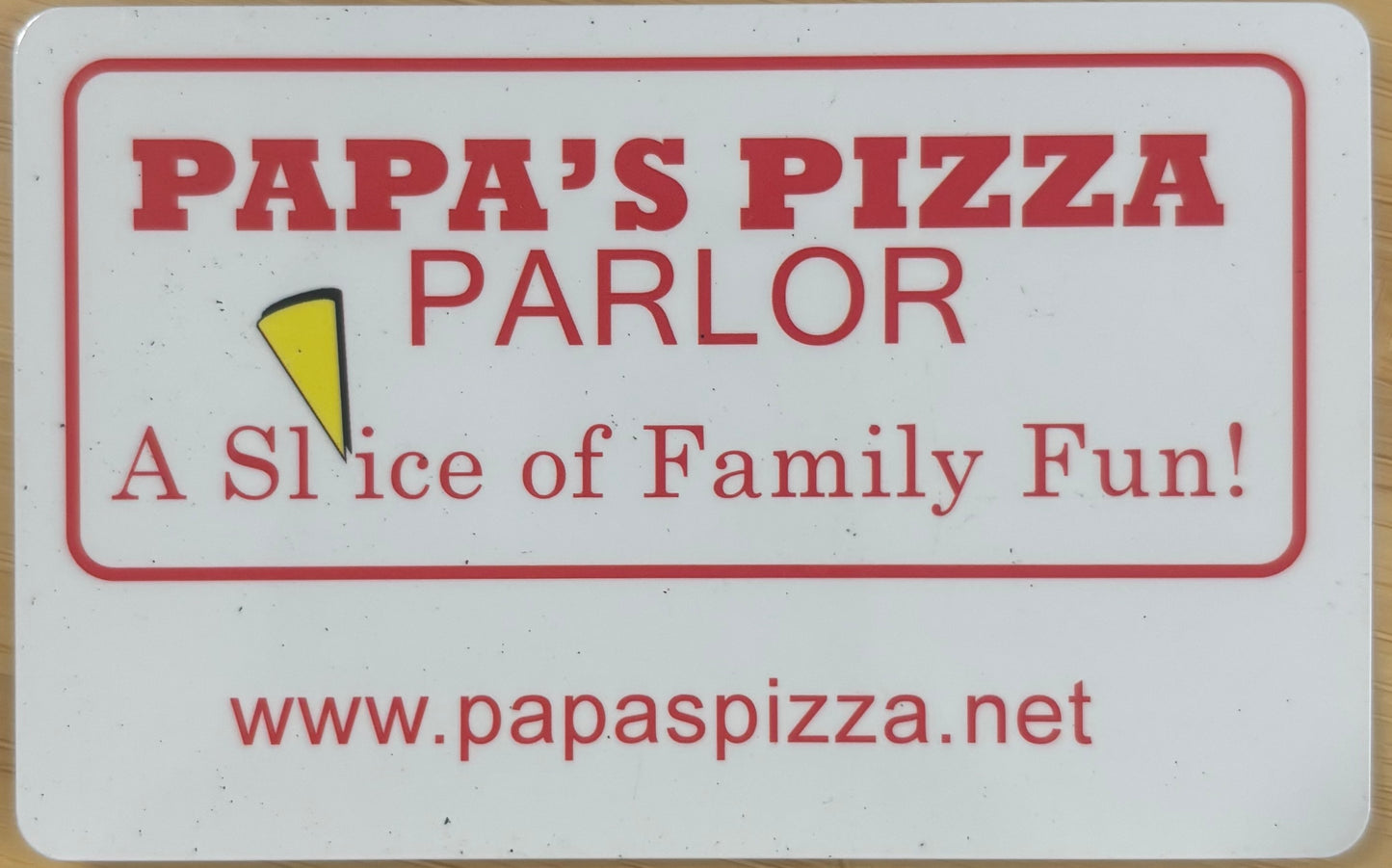 Papa's Pizza Parlor Restaurant Gift Cards Discounted 40%