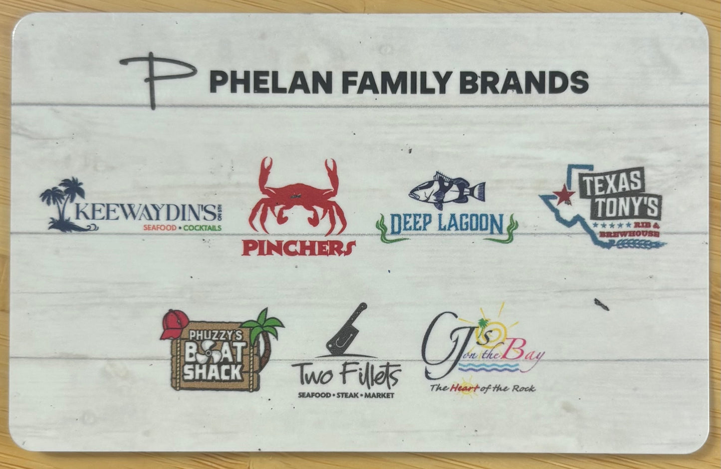 Phelan Family Brand Restaurants Gift Cards Discounted 30%