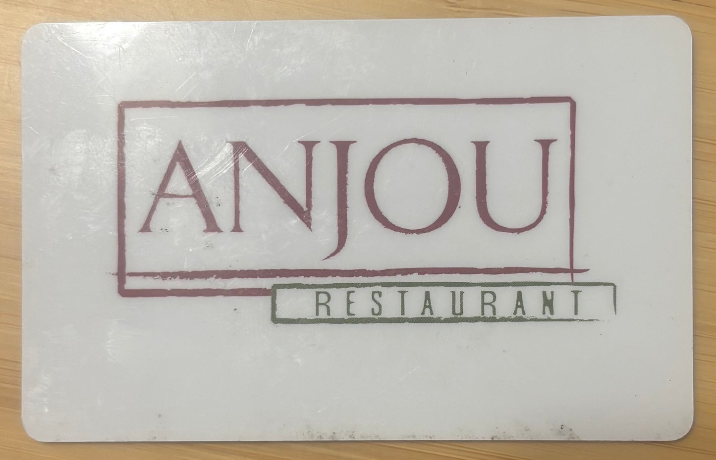 Anjou Restaurant Gift Cards Discounted 40%