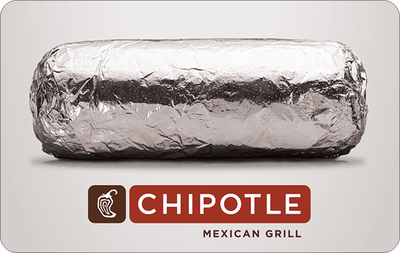 Chipotle Gift Cards Discounted 5%! Digital Delivery!