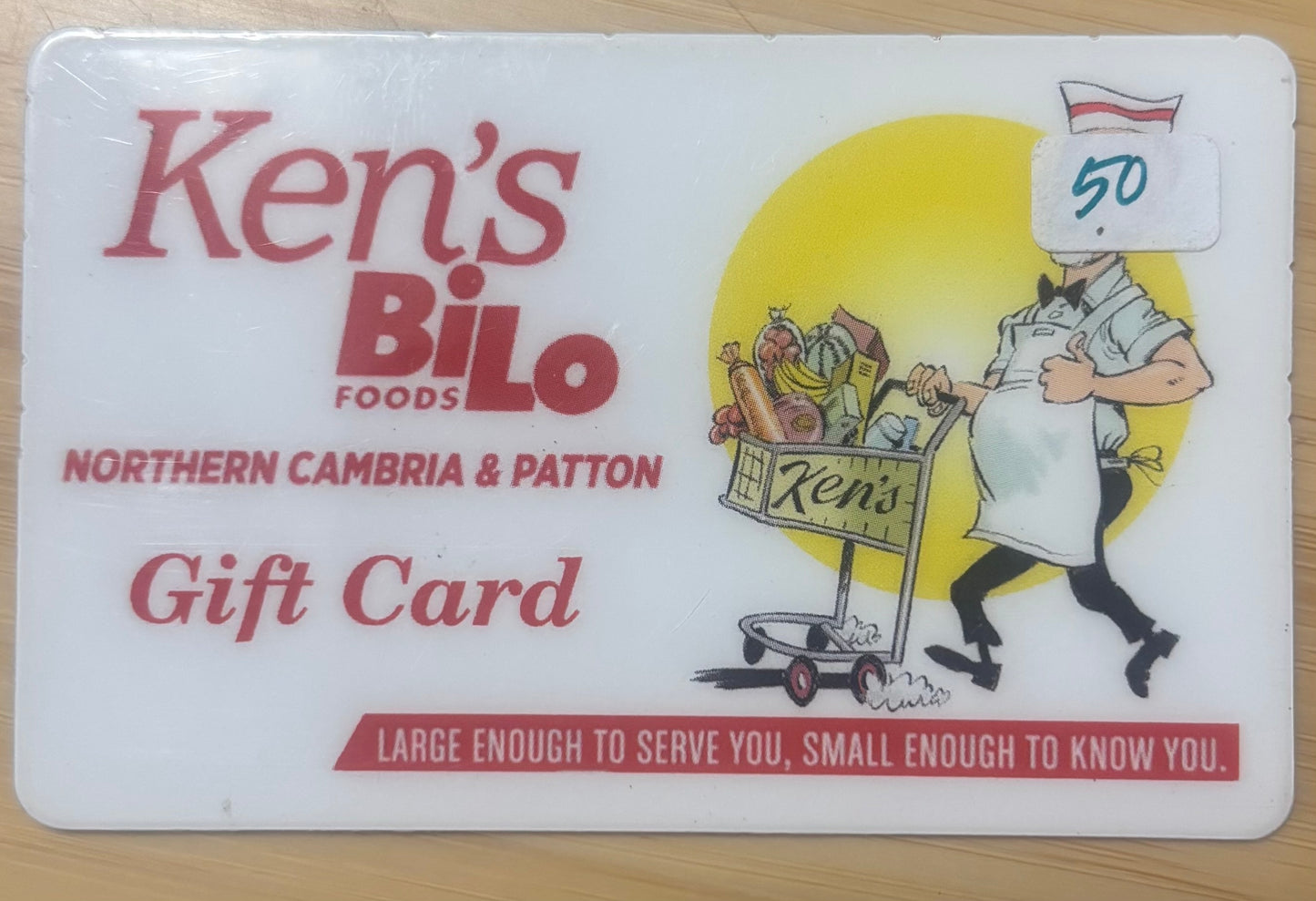Ken's BiLo Foods Northern Cambria & Patton Gift Cards Discounted 40%