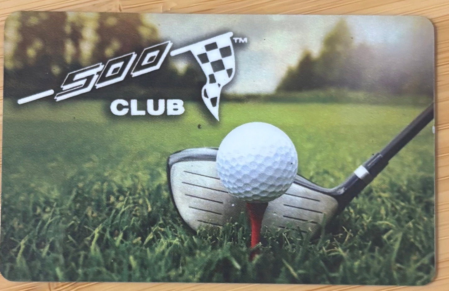 The 500 Club Golf Gift Card $300 value! Discounted 30%!