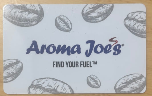 Aroma Joe's Coffee Shop Gift Cards Discounted 40%