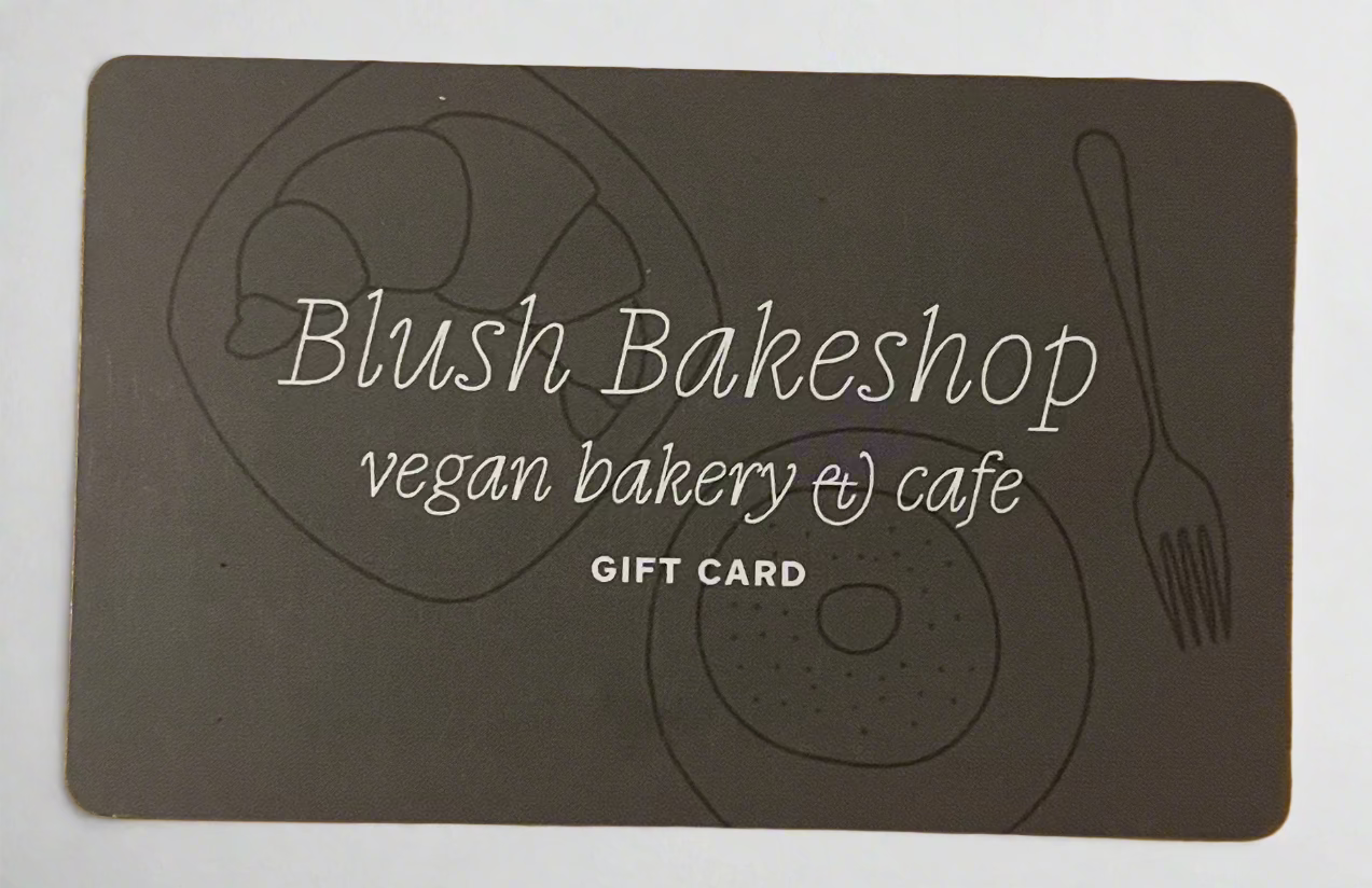 Blush Bakeshop Vegan Bakery & Cafe Gift Card