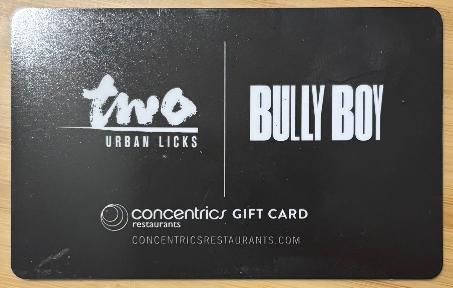 Bully Boy Restaurant (Concentrics Restaurants) Gift Cards Discounted 40%!