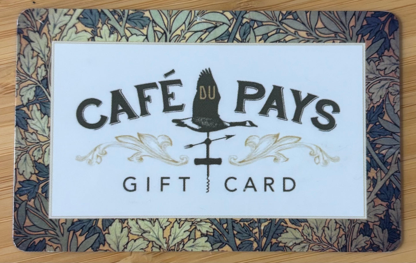 Cafe Du Pays Gift Cards Discounted 40%!
