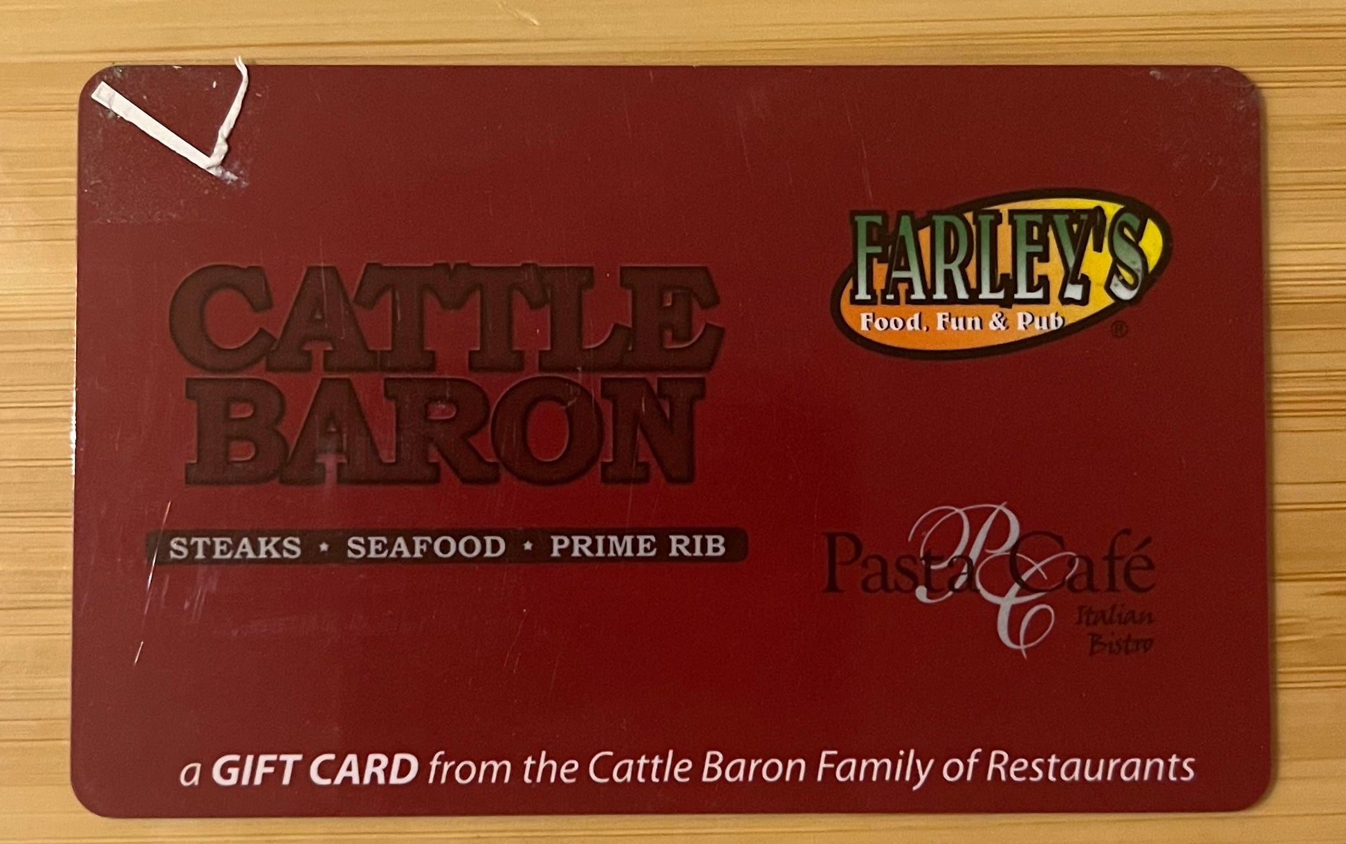 Cattle Baron Restaurant Gift Card