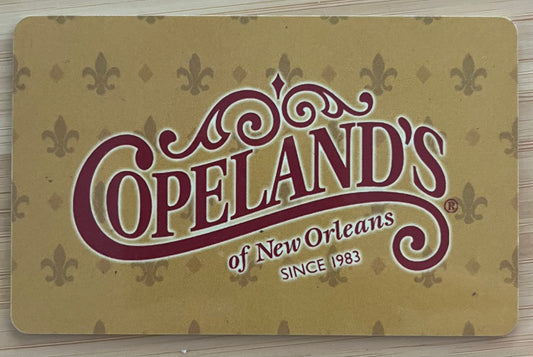 Copeland's Of New Orleans Gift Cards Discounted 30%!