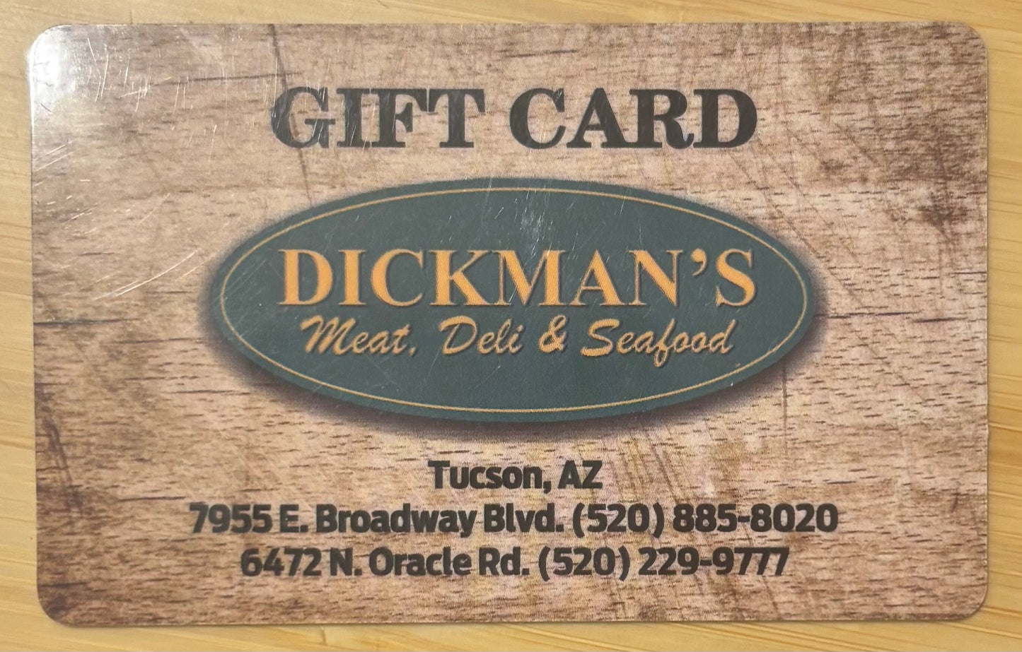 Dickman's Meat Deli & Seafood Gift Cards Discounted 40%!