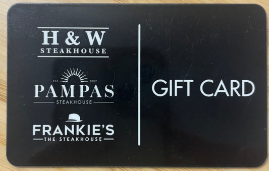 H&W Steakhouse Restaurant Gift Cards Discounted 40%