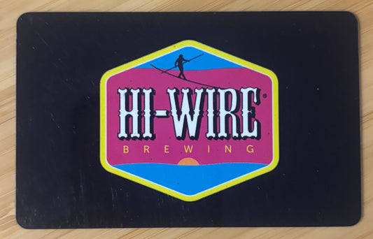 Hi-Wire Brewing Gift Card $100 value! Discounted 30%!