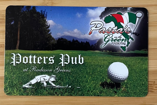 Potters Pub at Radisson Greens Gift Card $50 value!