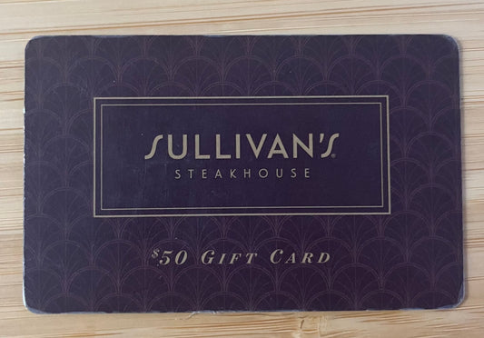 Sullivan's Steakhouse Gift Card $50 value!