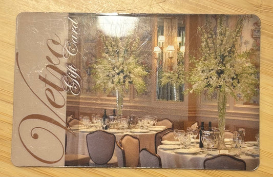 Vetro Restaurant & Lounge Gift Card $200 value! Discounted 30%!