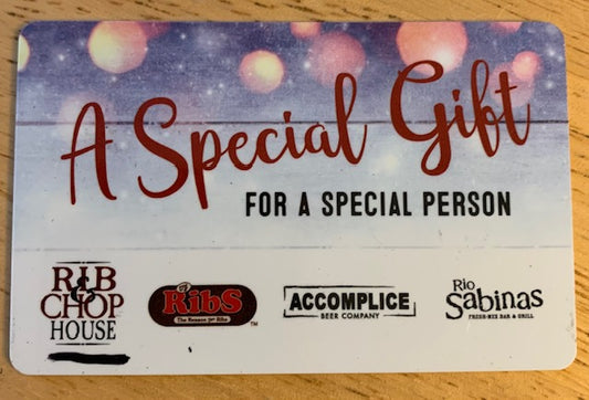 Rib & Chop House Gift Card $50 value!