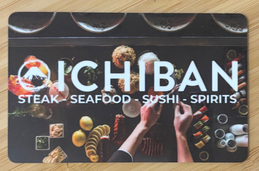 Ichiban Restaurants Seafood Steak Sushi $50 value! Discounted 50%!