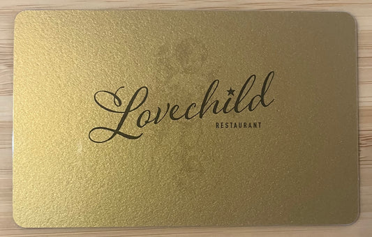 Lovechild Restaurant Gift Card $100 value! Discounted 50%!