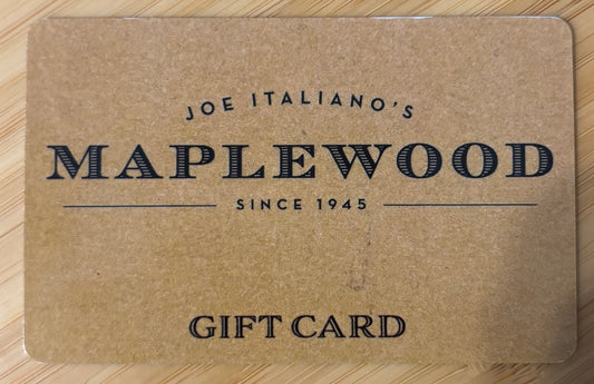 Maplewood Restaurant Gift Card $100 value! Discounted 40%!