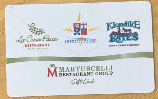 Martuscelli Restaurant Group Gift Cards Discounted 40%!
