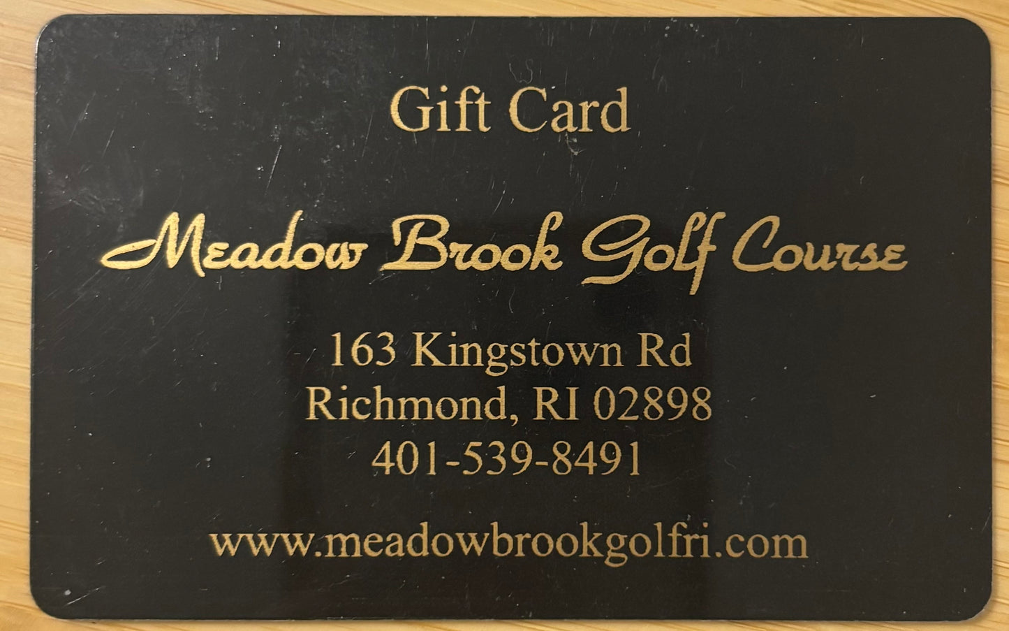 Meadow Brook Golf Course Gift Cards Discounted 40%