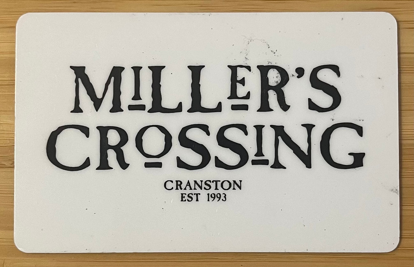 Miller's Crossing Restaurant Gift Cards $40 value! Discounted 50%!