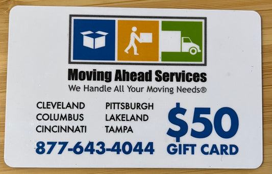 Moving Ahead Services Gift Card $50 value!