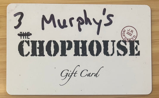 Murphy's Chophouse Gift Card $100 value! Discounted 50%!