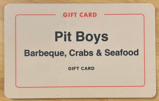 Pit Boys Barbeque, Crabs and Seafood Restaurant Gift Cards Discounted 40%