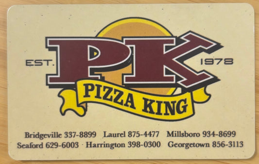 Pizza King Restaurant Delaware Gift Cards Discounted 40%