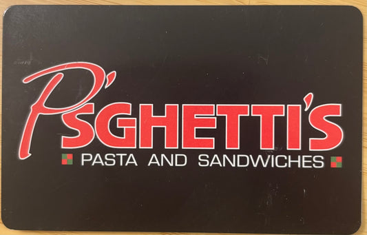 P'Sghetti's Pasta and Sandwiches Restaurant Gift Cards Discounted 40%