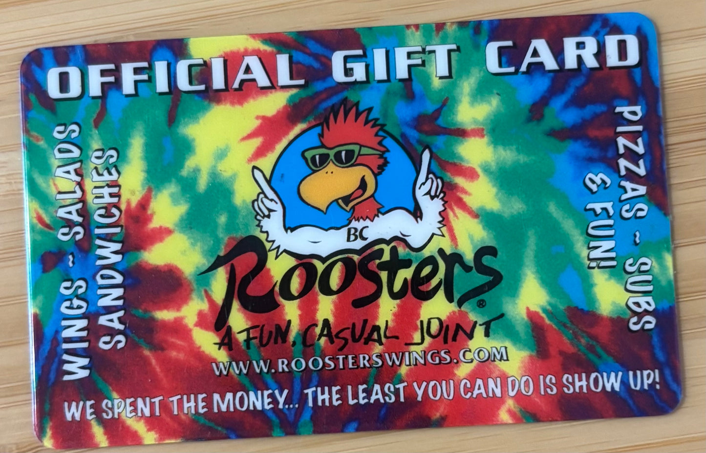 Roosters Wings Restaurant Gift Cards Discounted 40%!