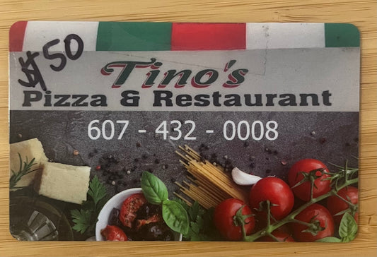 Tino's Pizza & Restaurant Gift Card $50 value!