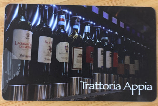Trattoria Appia Gift Cards Discounted 40%!