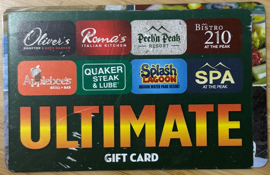 Ultimate Gift Card Gift Cards Discounted 40%