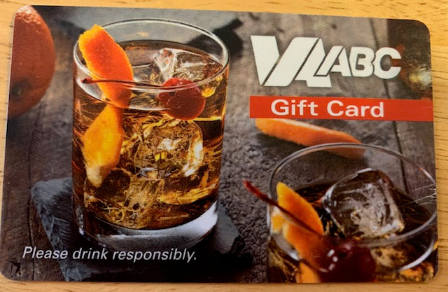 VA ABC STORES  Gift Card $50 value!