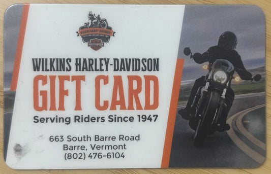 Wilkins Harley Davidson Gift Cards Discounted 20%