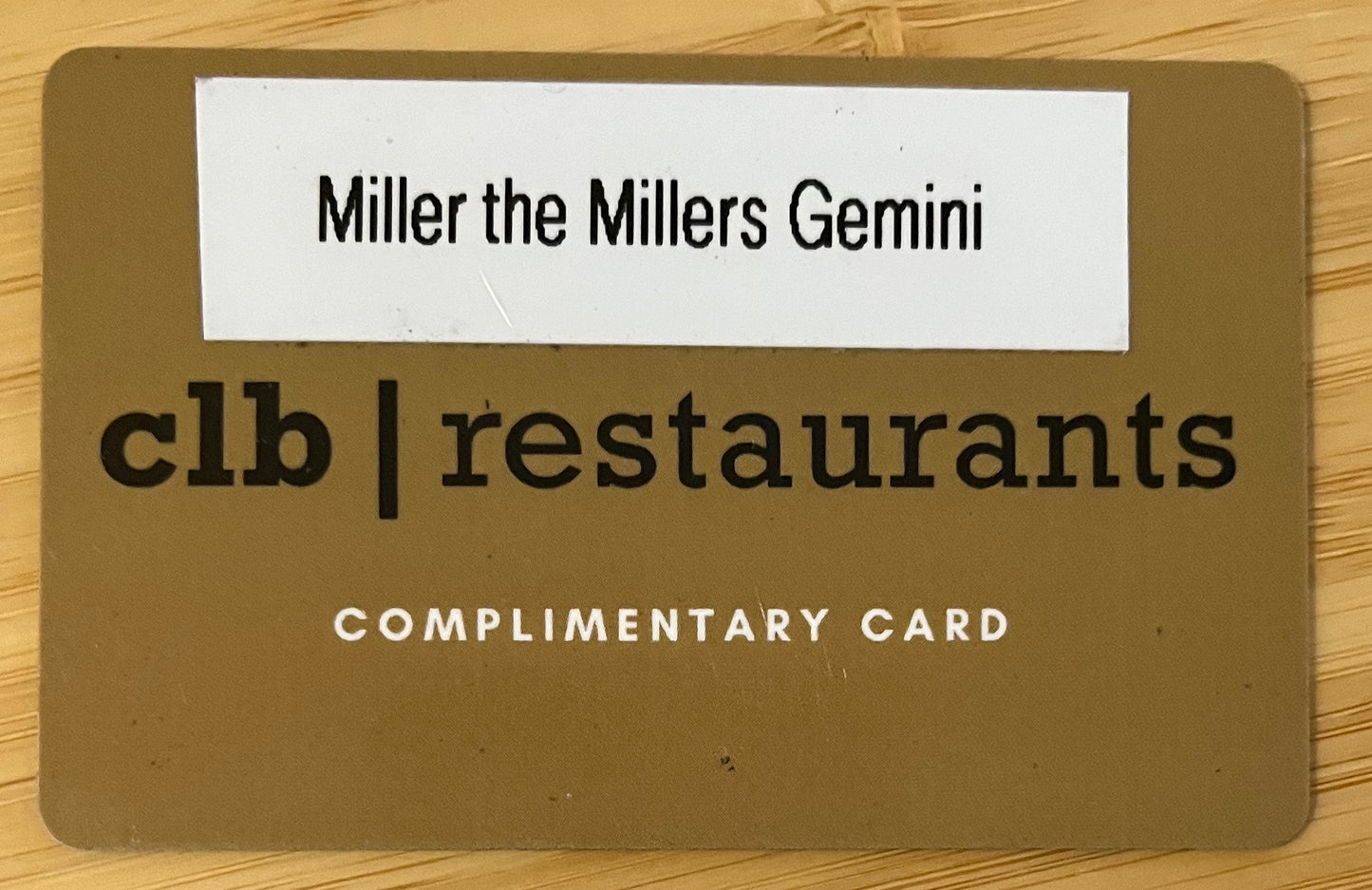 Matt the Miller's Tavern Gift Cards $60 value!