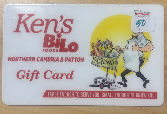 Ken's BiLo Foods Northern Cambria & Patton Gift Cards Discounted 40%