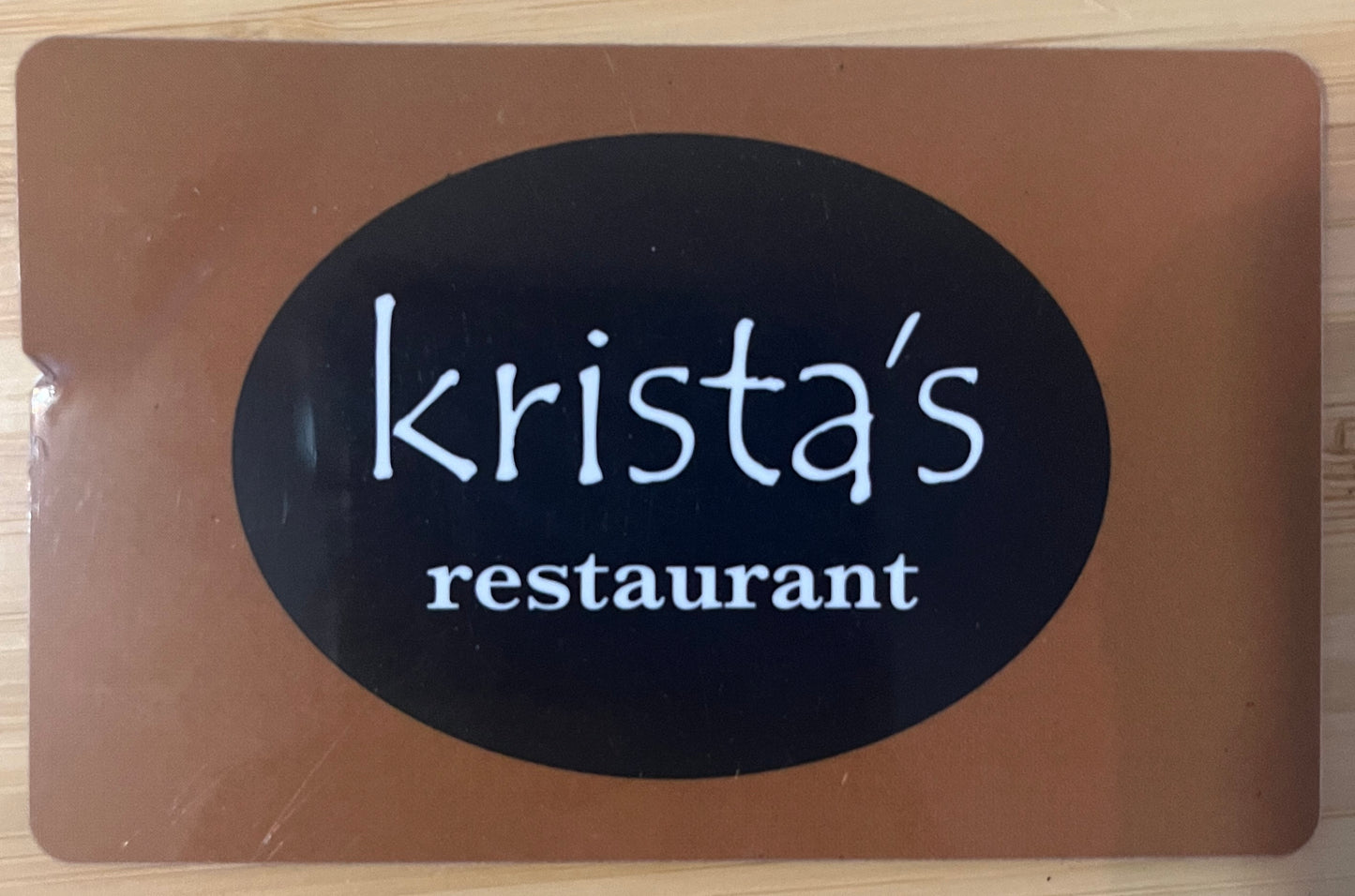 Krista's Restaurant Maine Gift Cards $110 value!