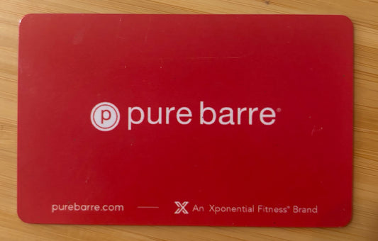 Pure Barre Gift Card $250 value! Discounted 60%!