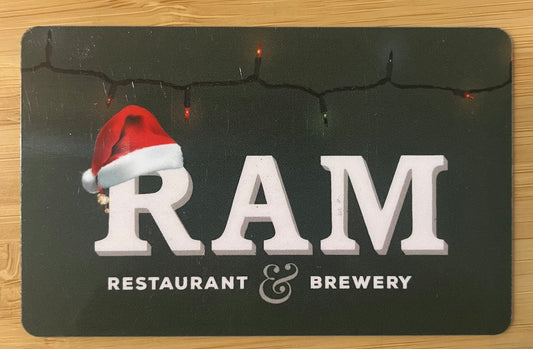 Ram Restaurant & Brewery Gift Cards $50 value! Discounted 50%!